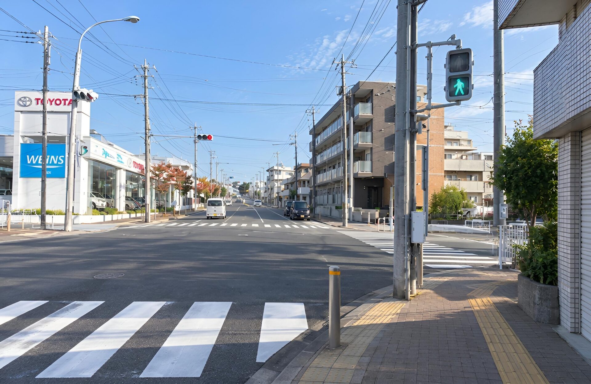 長後街道を立場駅方面へ