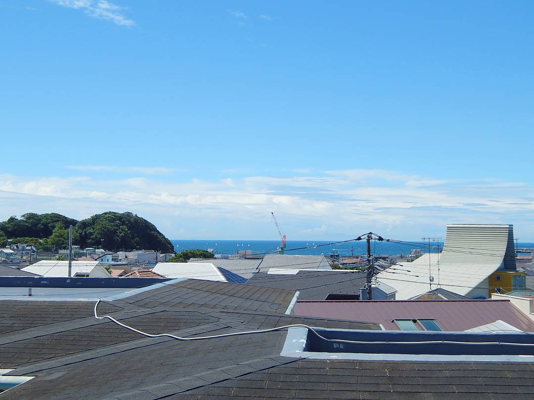 新築 戸建住宅 ラシット湘南 江ノ島 全5棟 現地からの眺望 横浜建物