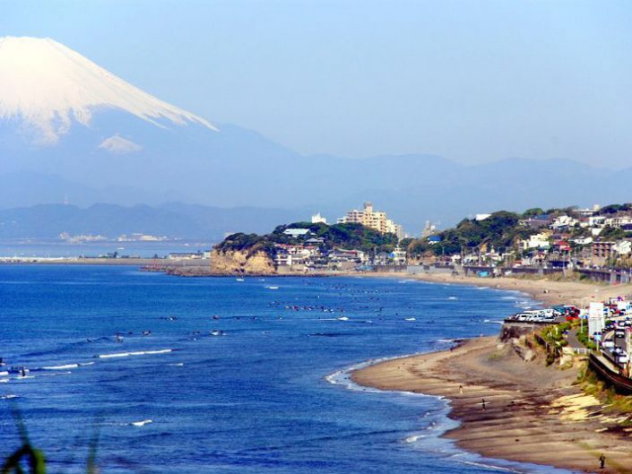鎌倉 七里ヶ浜と富士山