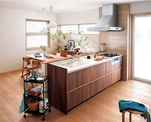 TOTOシステムキッチン アイランド型 横浜建物