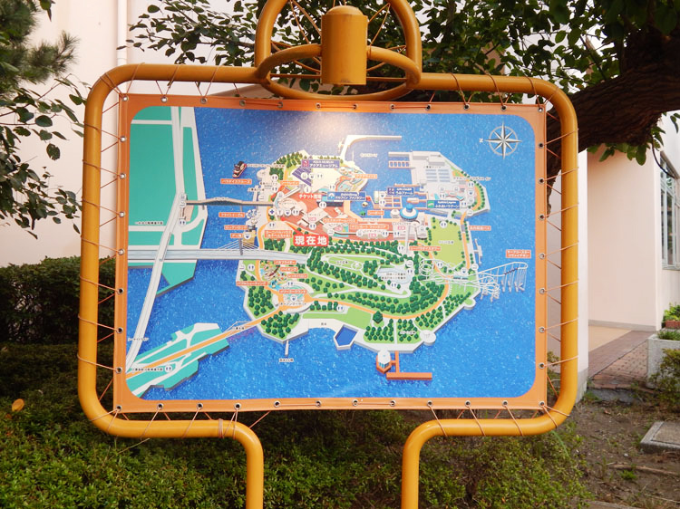 横浜・八景島シーパラダイスの案内マップ