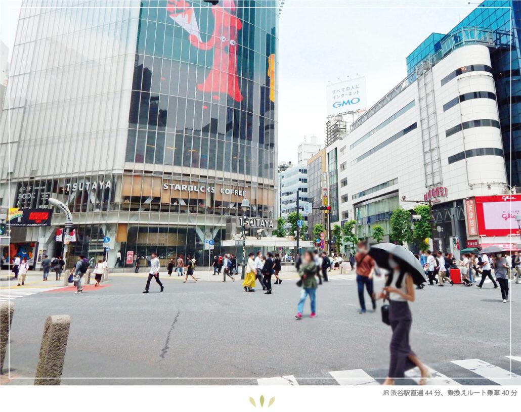 JR渋谷駅前のスクランブル交差点