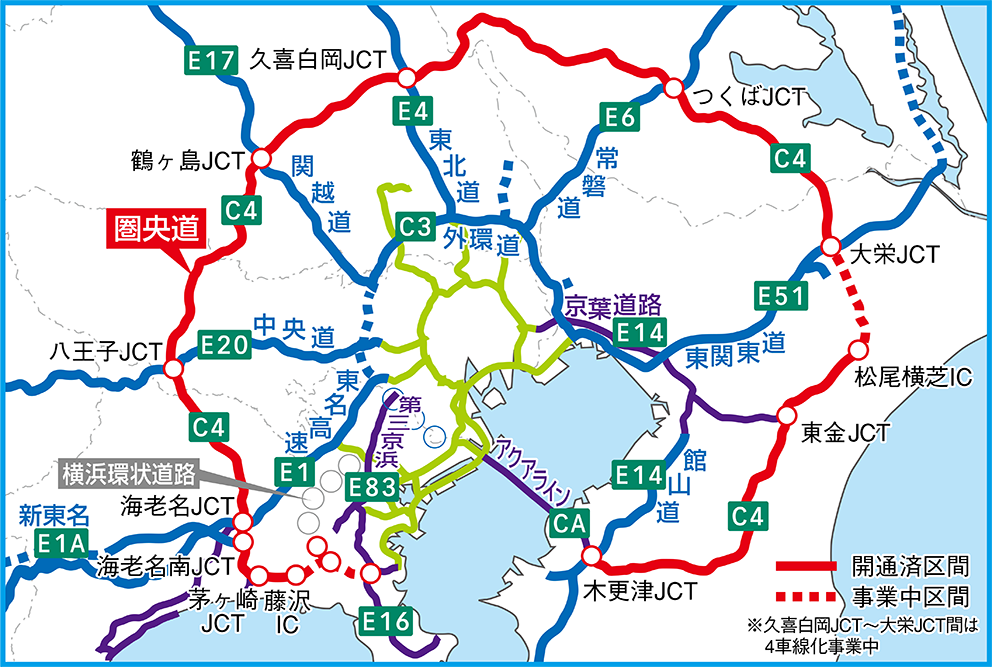 横浜環状南線 計画図