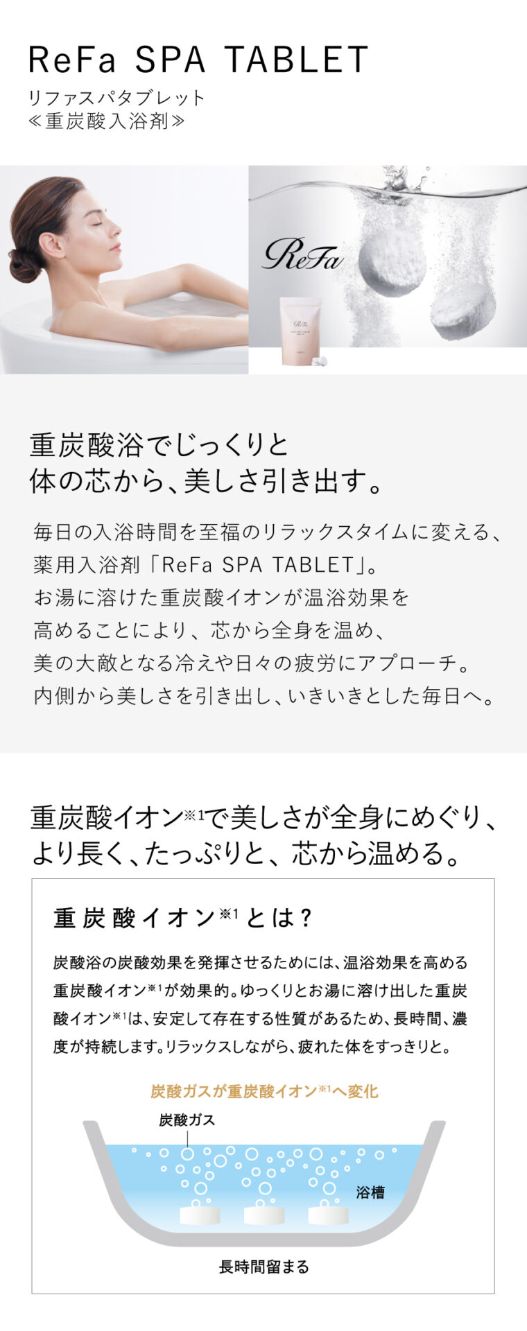 ReFa スパタブレット　重炭酸入浴剤