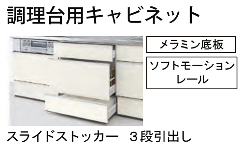 LIXIL システムキッチン ES ペニンシュラＩ型 調理台用キャビネット