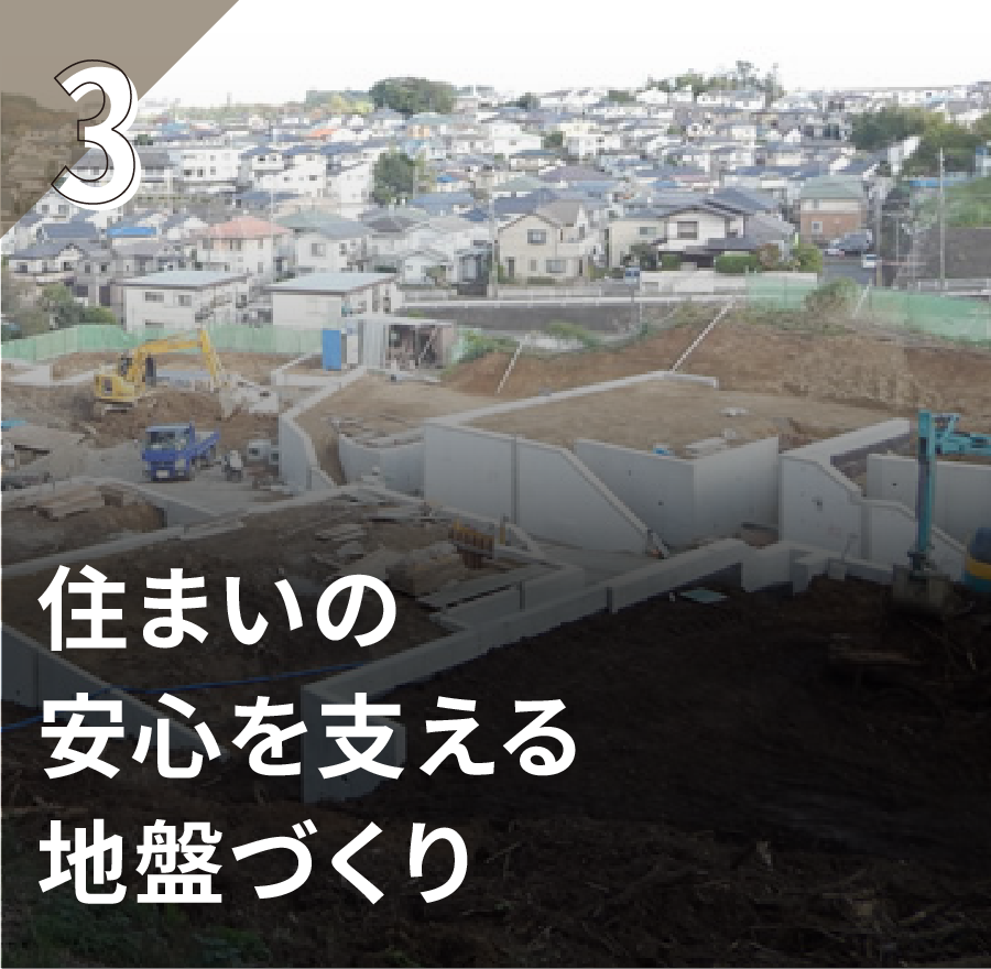 住まいの 安心を支える 地盤づくり