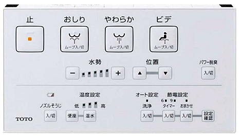 TOTO ウォシュレット一体型トイレ コントローラー