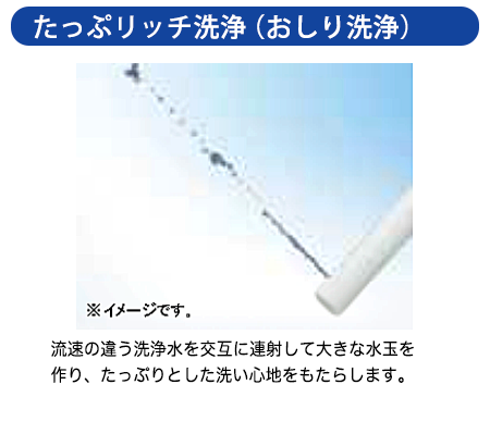 TOTO ウォシュレット一体型トイレ たっぷリッチ洗浄 おしり洗浄