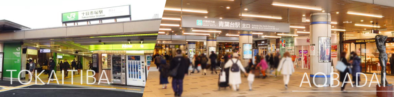 東急田園都市線「青葉台駅」／ JR横浜線「十日市場駅」