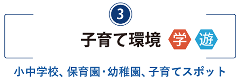 しらとり台の子育て環境 小中学校、幼稚園・保育園、子育てスポット