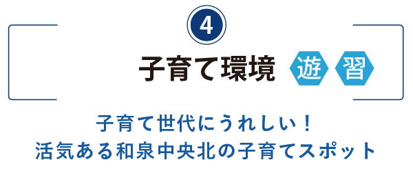 4）子育て環境のタイトル