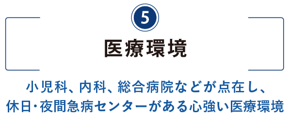 5）医療環境のタイトル