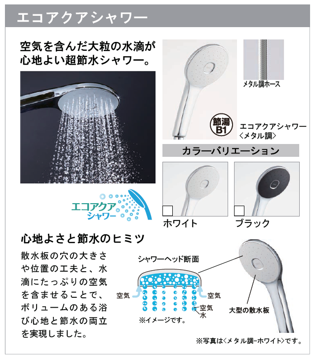 リクシル システムバスルーム AX エコアクアシャワー