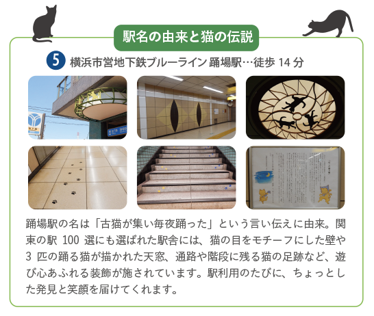 踊場駅の駅名の由来と猫の伝説