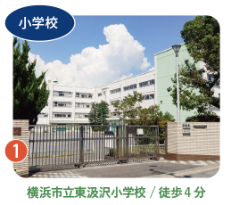 横浜市立東汲沢小学校/徒歩4分