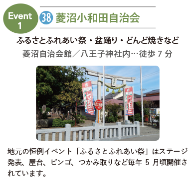 菱沼小和田自治会館の建物外観とイベント紹介