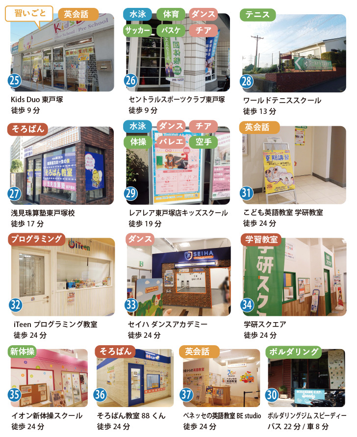 秋葉町周辺の習いごと教室