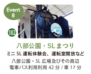八部公園SL広場のイベントの紹介