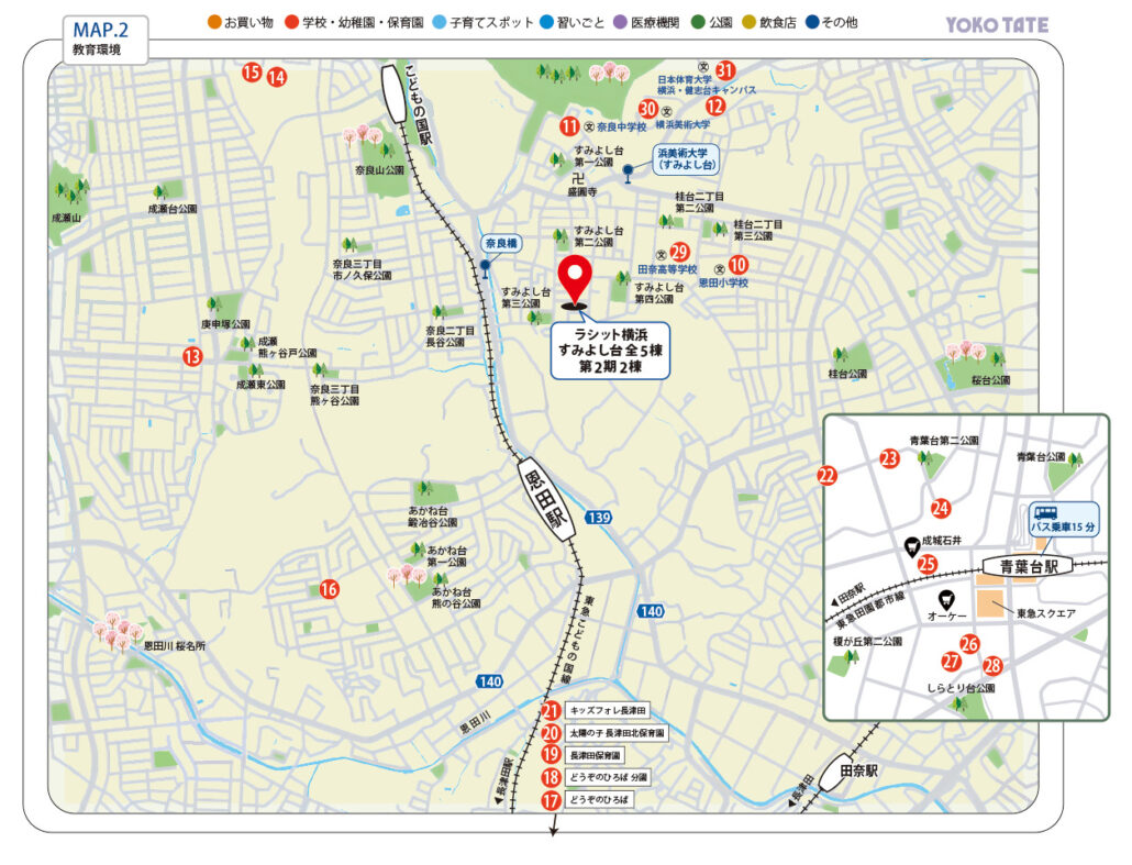 すみよし台周辺環境マップ 教育環境