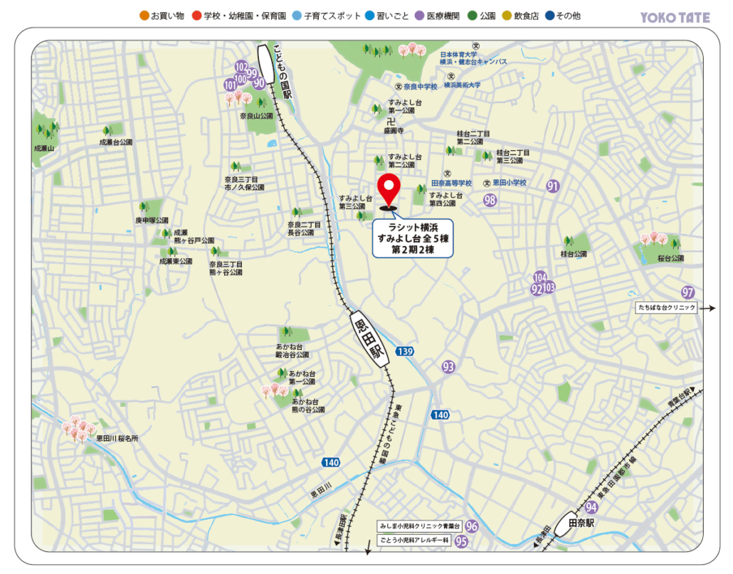 すみよし台周辺環境マップ すみよし台周辺環境マップ