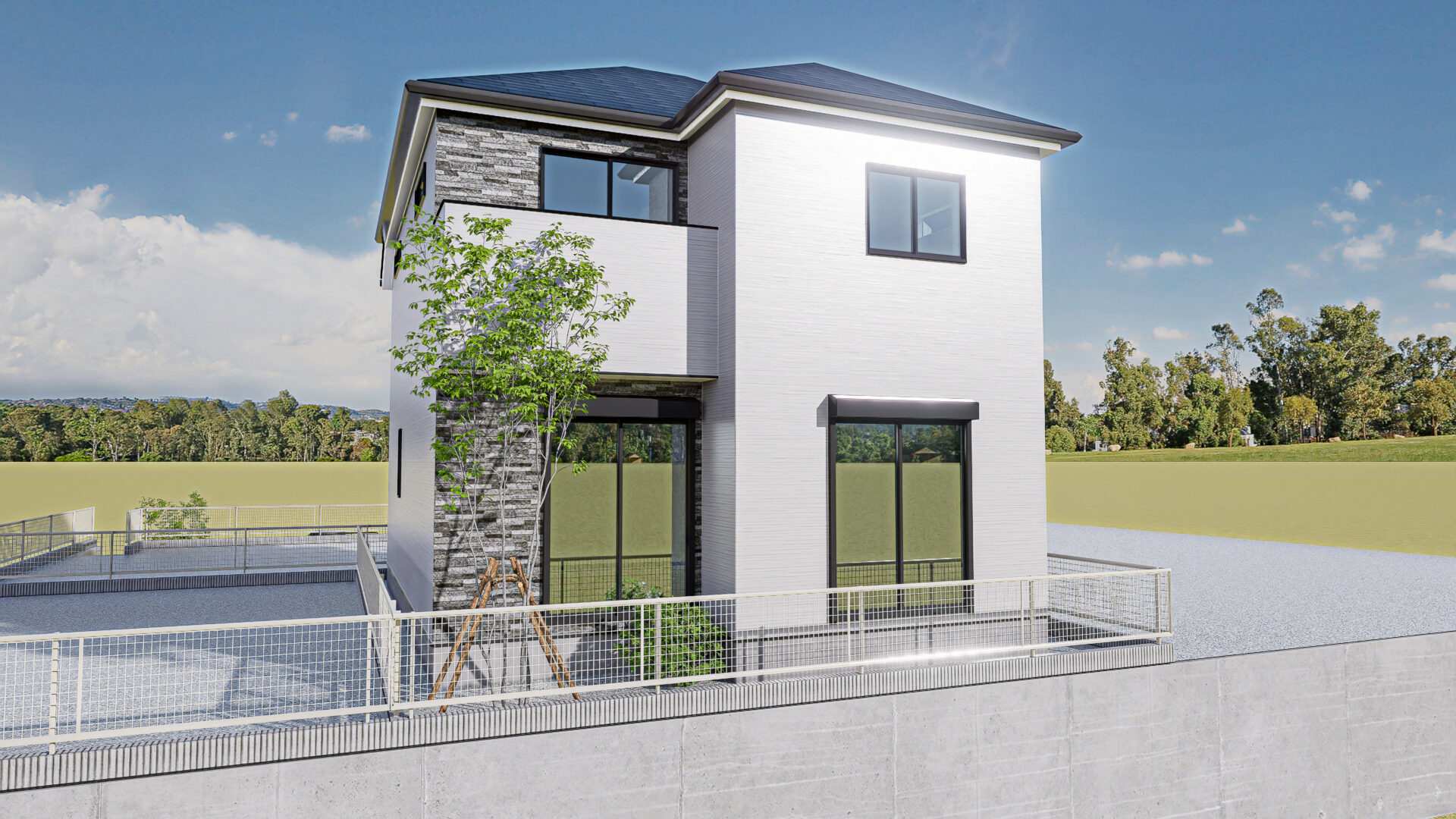 すみよし台5号棟 外観パース