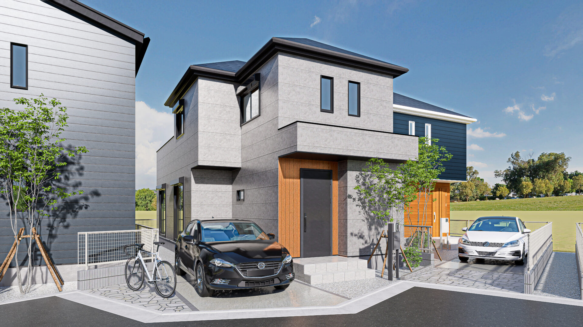 ラシット横浜 長津田7丁目 全12棟 11号棟パース