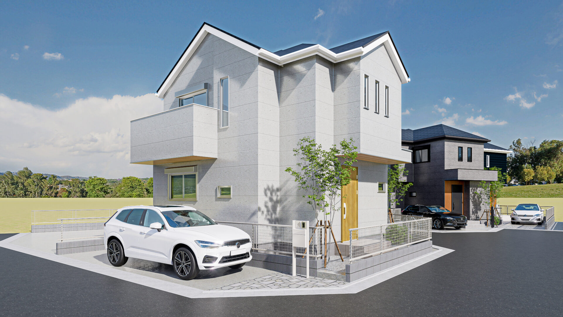 ラシット横浜 長津田7丁目 全12棟 8号棟パース