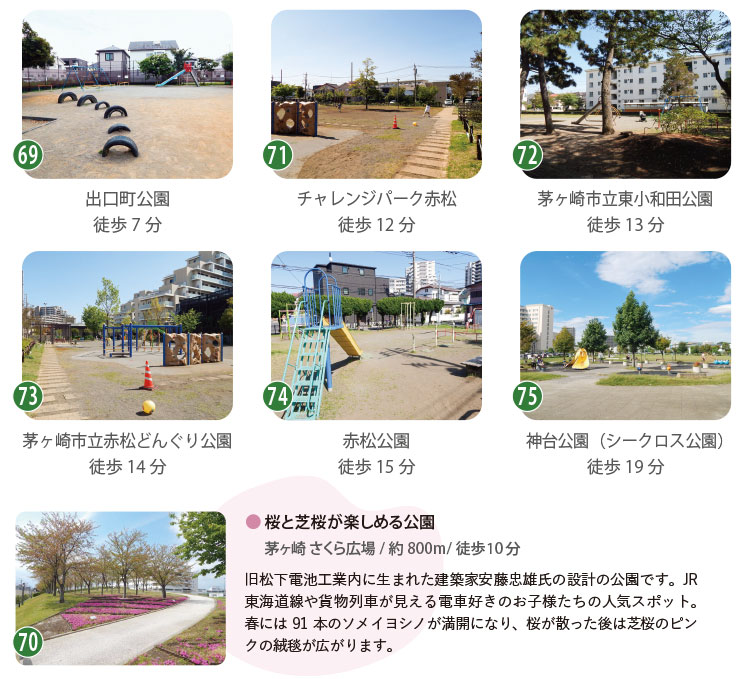 茅ヶ崎代官町周辺の公園