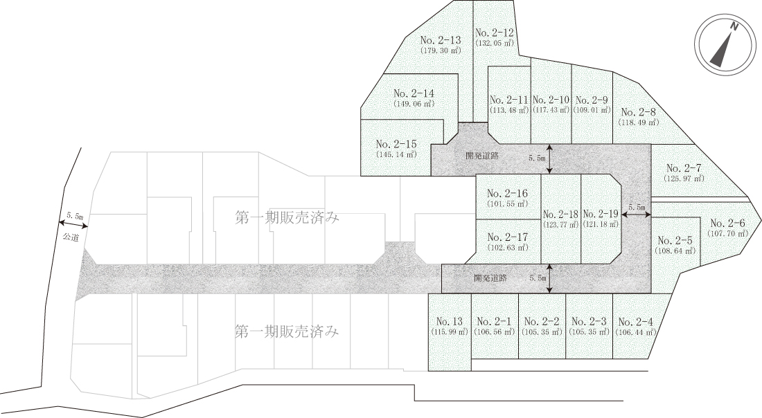 ラシット横浜 三枚町 全42棟（第2期） 区画図