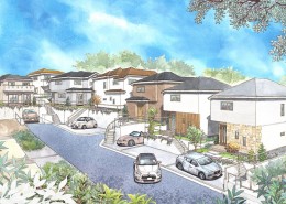 横浜市 戸塚区 ラシット横浜 グリーンガーデン下倉田 全7棟 完成イメージ