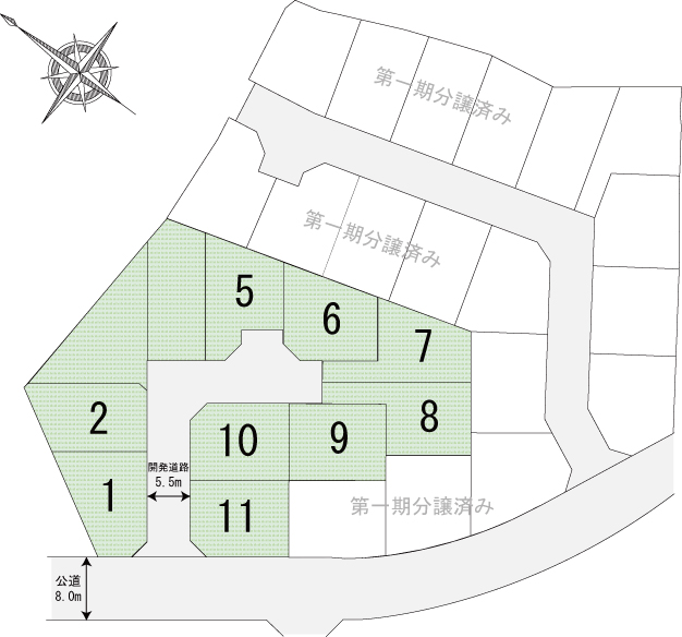 ラシット横浜 深谷 全9棟(2期)-区画図 ラシット横浜 深谷 全9棟(2期)-区画図