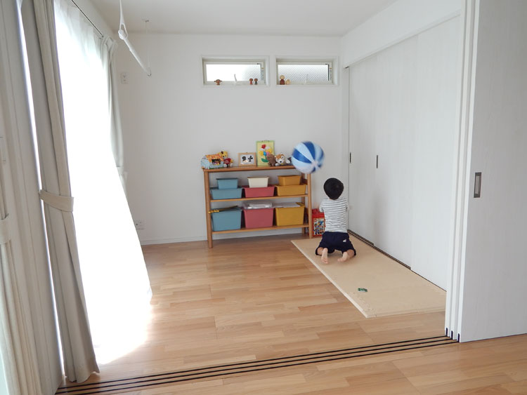 ラシット横浜 施工事例 お客様宅 和室を洋室に変更 日当たりの良いプレイルーム完成
