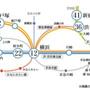 横浜市営地下鉄ブルーライン・踊場駅 路線図