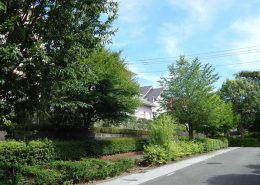 横浜市泉区 領家 住宅街の遊歩道