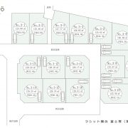 ラシット新築 戸建住宅 横浜 富士塚（第3期）全16棟 全体区画図 横浜建物