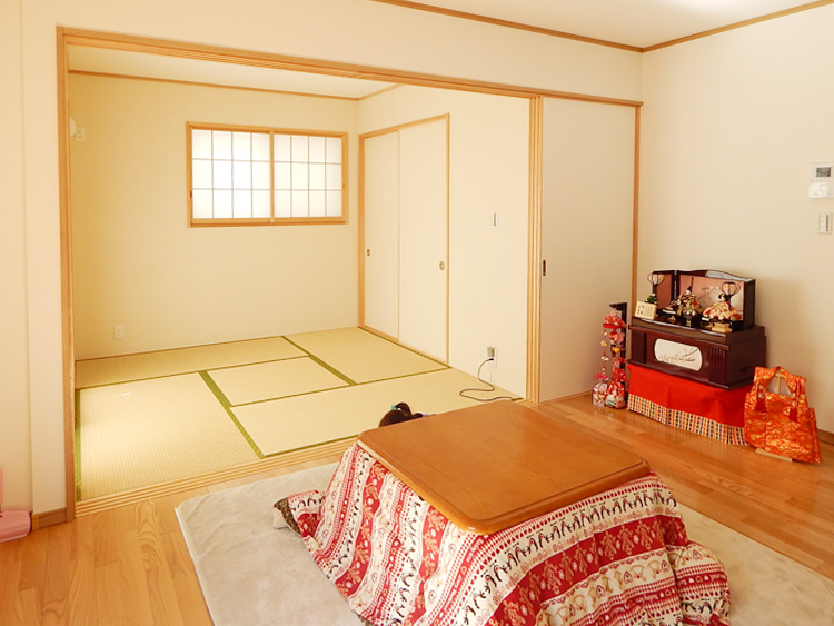 セミオーダー住宅 リビング 和室 施工事例 横浜建物