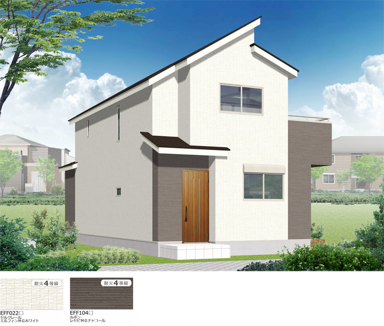 ラシット横浜 藤が丘 全6棟 建築中物件 外観イメージ 区画No.4 新築 戸建住宅 ラシット横浜 藤が丘 全6棟 建築中物件 外観イメージ 区画No.4 横浜建物