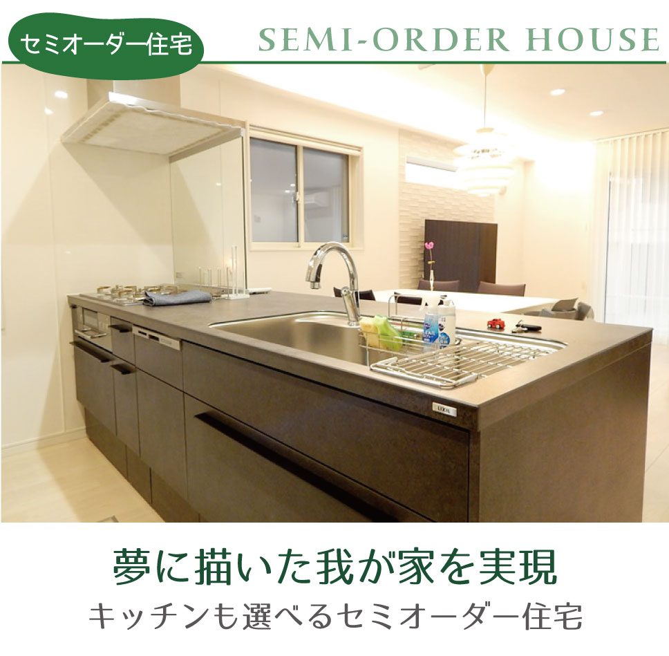 キッチンも選べるセミオーダー住宅 セミオーダー住宅 キッチン 横浜建物