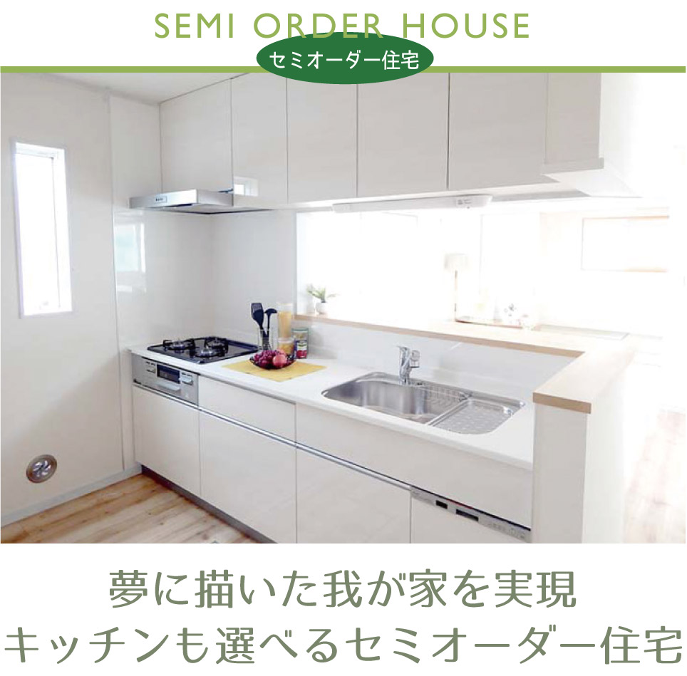 キッチンも選べるセミオーダー住宅 横浜建物