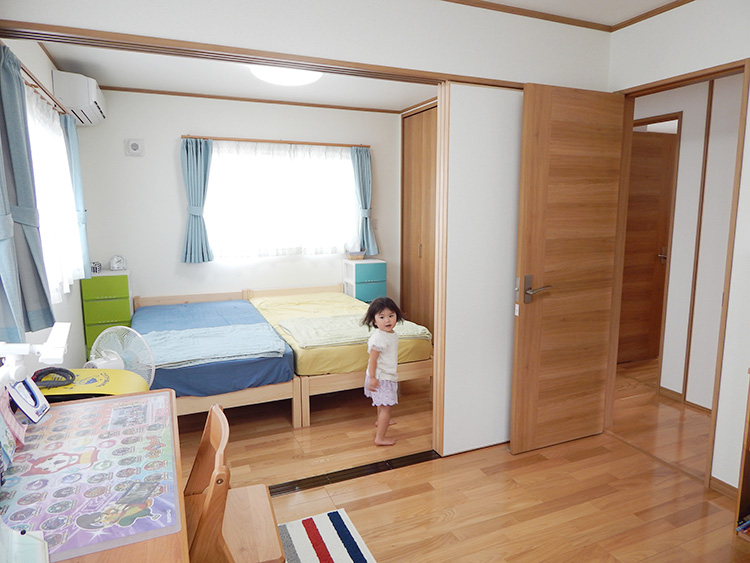 施工事例:未来壁を採用した子供部屋 施工事例:未来壁を採用した子供部屋 セミオーダー住宅 横浜建物
